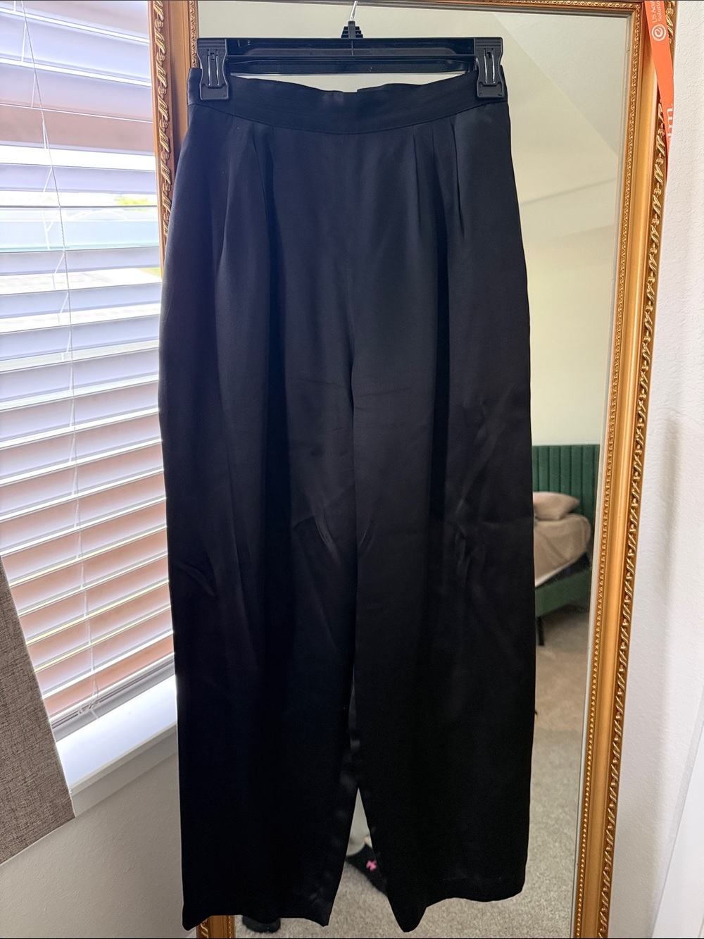 Vintage Paul Alexander Women's Black Cropped Wide-Leg Pants